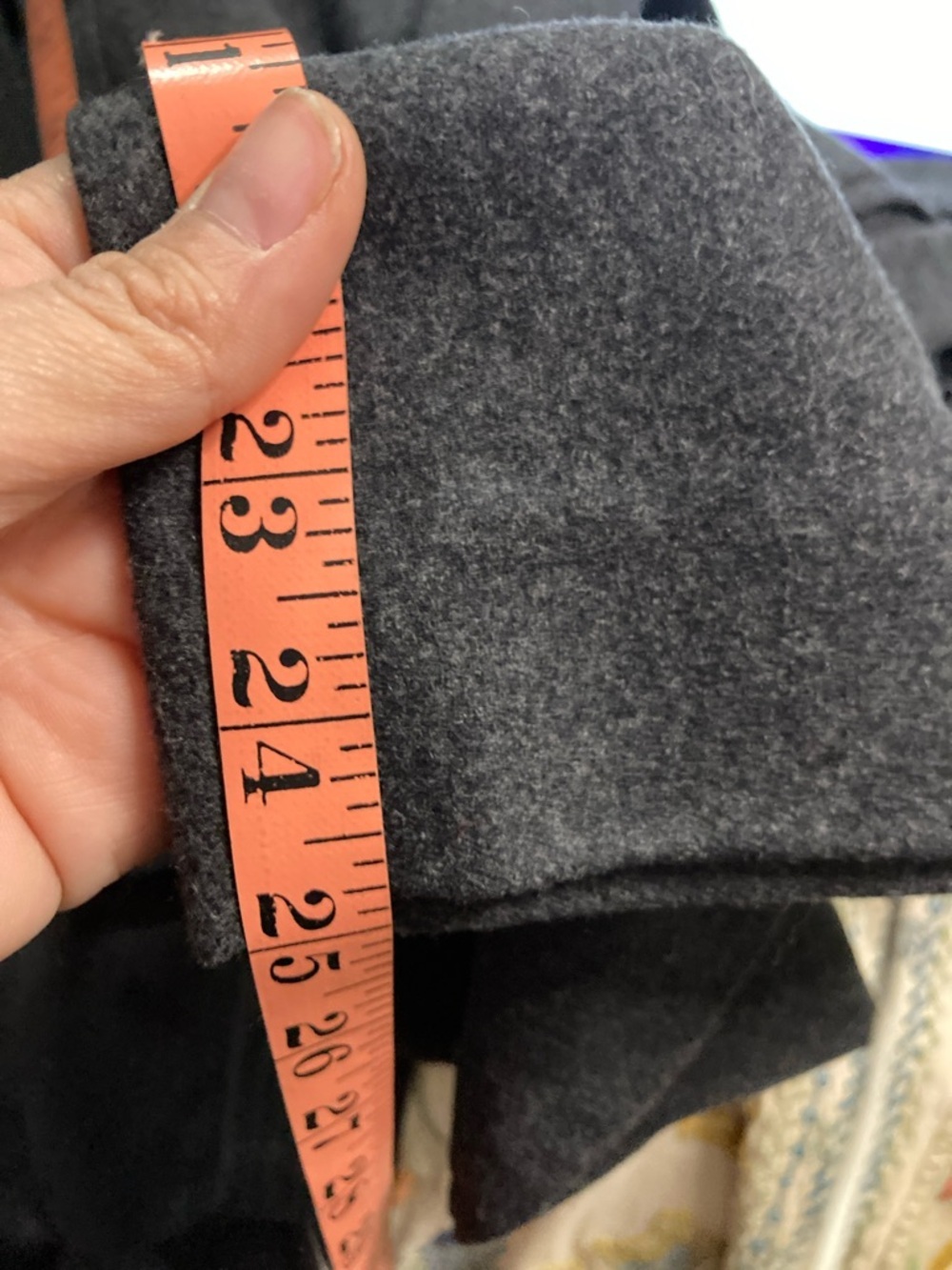 Artizia Wilfred Pants Trouser Cropped Wool Gray 4 - Picture 5 of 5